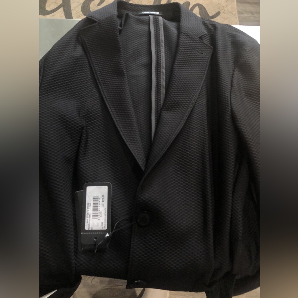 Emporio Armani Authentic Men Black Blazer Size 50R